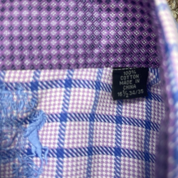 English Laundry Men’s Multi Long Sleeve Button Up Shirt Size 16 1/2 34/35 - Picture 6 of 6